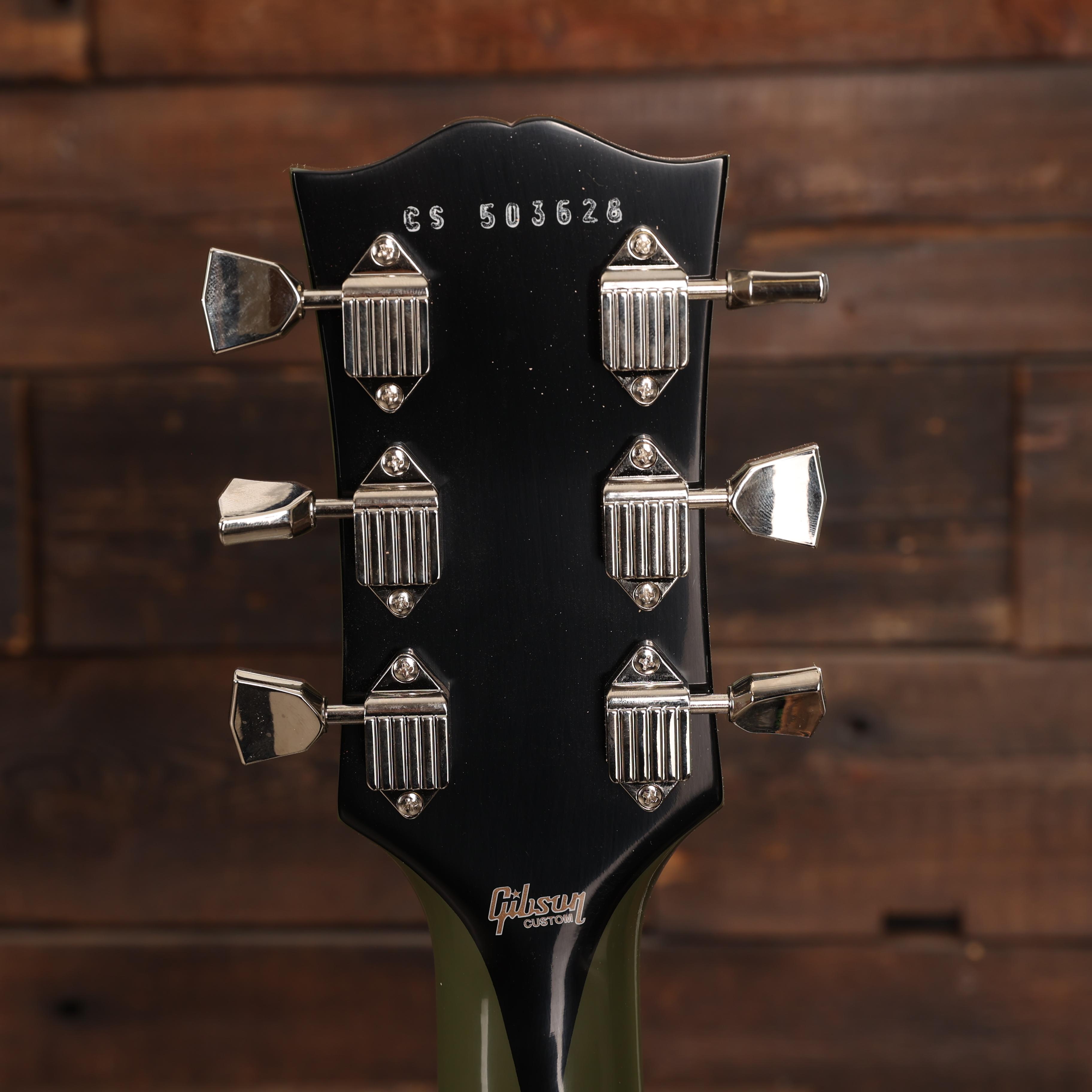 Gibson Custom Shop Les Paul Custom VOS in Olive Drab - Andertons